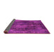 Sideview of Abstract Pink Modern Rug, abs2850pnk