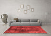 Modern Red Washable Rugs