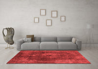 Machine Washable Abstract Red Modern Rug, wshabs2850red