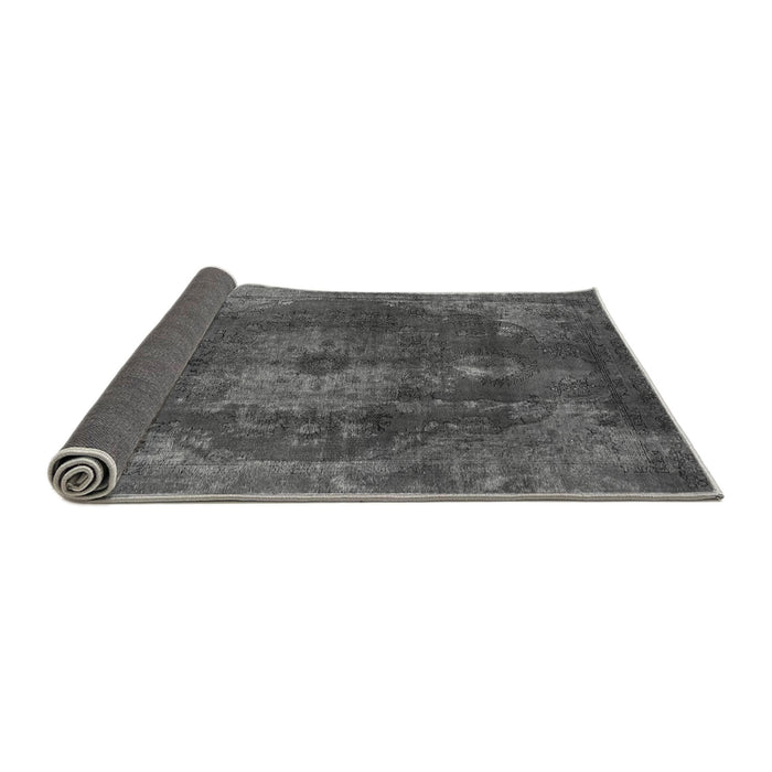 Sideview of Abstract Gray Modern Rug, abs2850gry