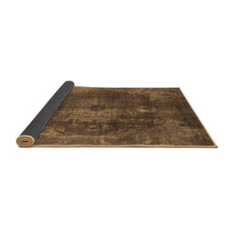 Sideview of Abstract Brown Modern Rug, abs2850brn