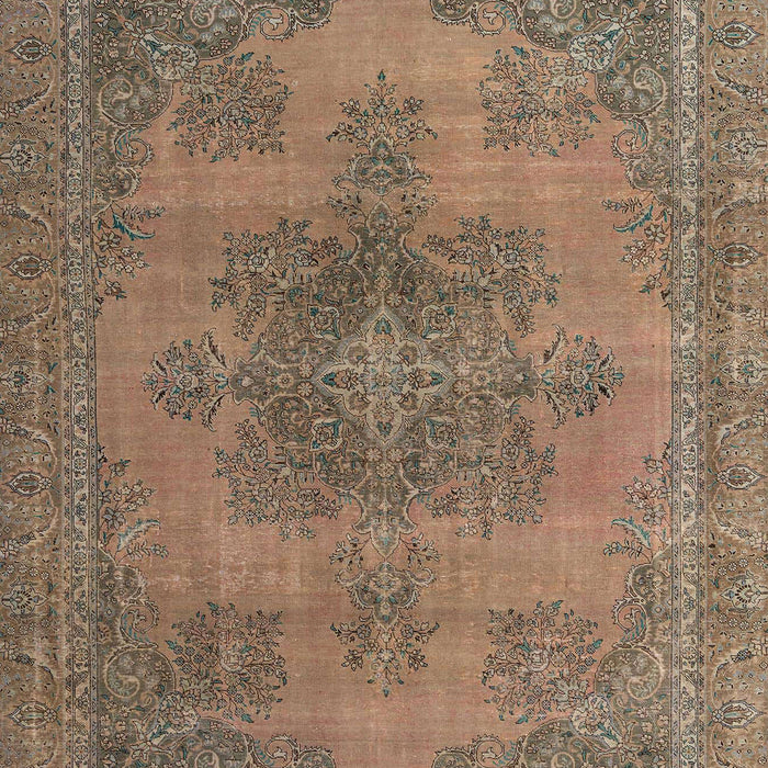 Machine Washable Abstract Orange Salmon Pink Rug, wshabs2851