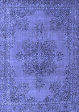 Abstract Blue Modern Rug, abs2851blu
