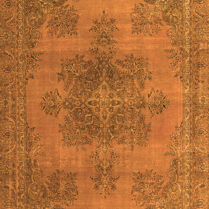 Machine Washable Abstract Orange Modern Area Rugs, wshabs2851org