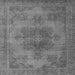 Square Abstract Gray Modern Rug, abs2851gry