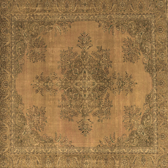 Square Abstract Brown Modern Rug, abs2851brn