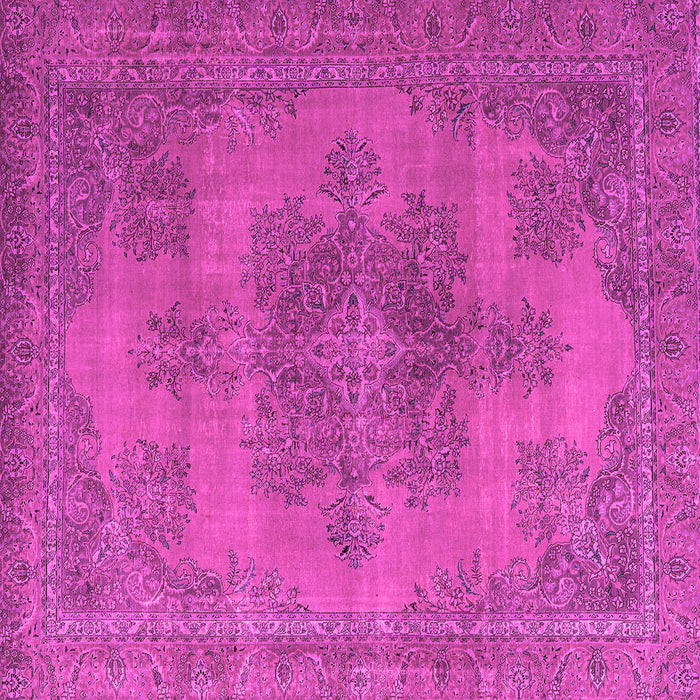 Square Machine Washable Abstract Pink Modern Rug, wshabs2851pnk