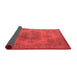 Abstract Red Modern Area Rugs