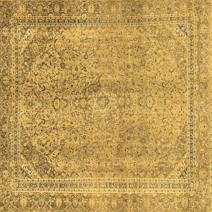 Square Abstract Brown Modern Rug, abs2852brn