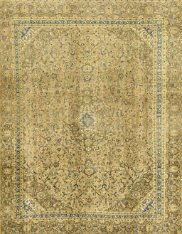 Abstract Chrome Gold Yellow Modern Rug, abs2852
