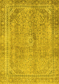 Abstract Yellow Modern Rug, abs2852yw