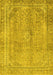 Abstract Yellow Modern Rug, abs2852yw