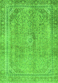 Abstract Green Modern Rug, abs2852grn