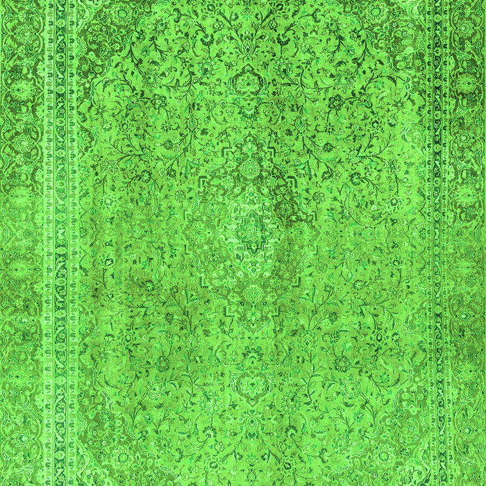 Machine Washable Abstract Green Modern Area Rugs, wshabs2852grn