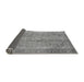 Sideview of Abstract Gray Modern Rug, abs2852gry