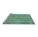 Sideview of Machine Washable Abstract Light Blue Modern Rug, wshabs2852lblu