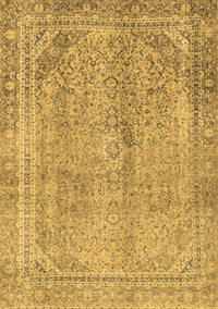 Abstract Brown Modern Rug, abs2852brn