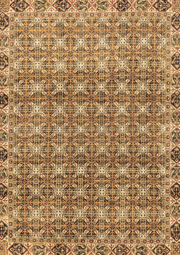 Abstract Brown Modern Rug, abs2853brn