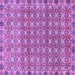 Square Machine Washable Abstract Purple Modern Area Rugs, wshabs2853pur