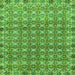 Square Machine Washable Abstract Green Modern Area Rugs, wshabs2853grn