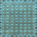 Square Abstract Light Blue Modern Rug, abs2853lblu