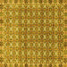 Square Abstract Yellow Modern Rug, abs2853yw