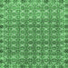 Square Abstract Emerald Green Modern Rug, abs2853emgrn