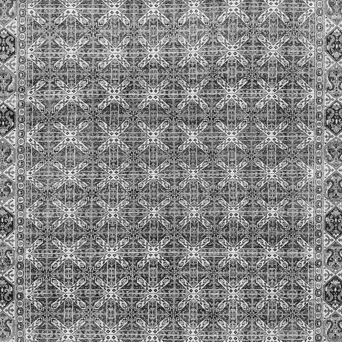 Machine Washable Abstract Gray Modern Rug, wshabs2853gry
