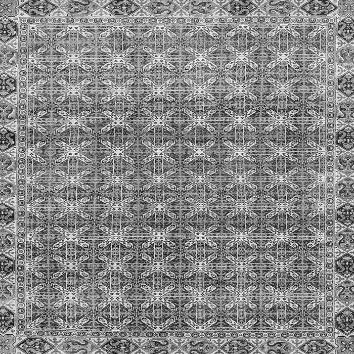 Square Machine Washable Abstract Gray Modern Rug, wshabs2853gry