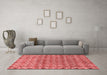 Modern Red Washable Rugs