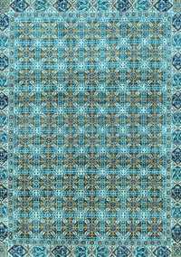 Abstract Light Blue Modern Rug, abs2853lblu