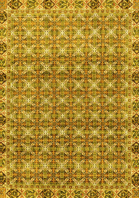 Abstract Yellow Modern Rug, abs2853yw