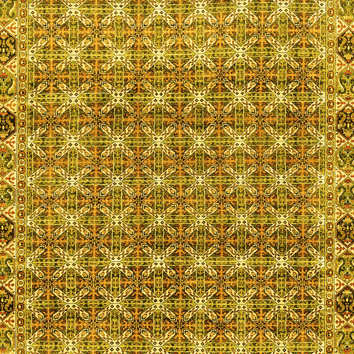 Abstract Yellow Modern Rug, abs2853yw
