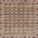 Square Abstract Brown Modern Rug, abs2853