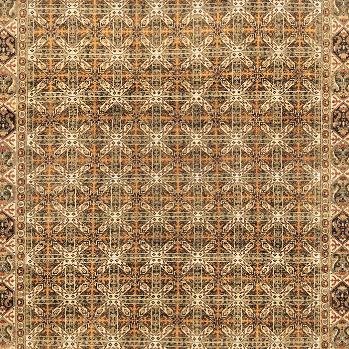 Machine Washable Abstract Brown Modern Rug, wshabs2853brn