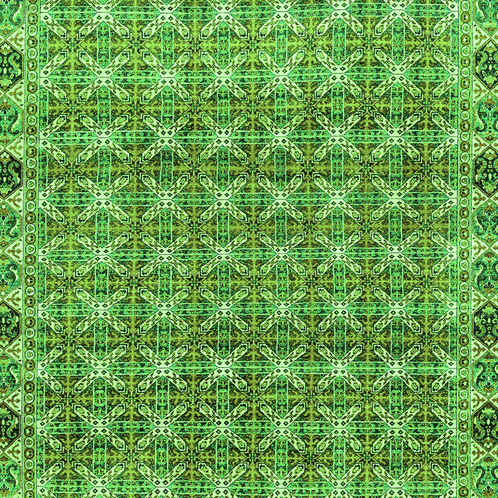 Machine Washable Abstract Green Modern Area Rugs, wshabs2853grn