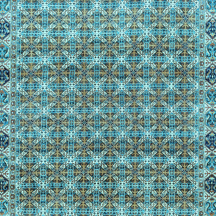 Machine Washable Abstract Light Blue Modern Rug, wshabs2853lblu