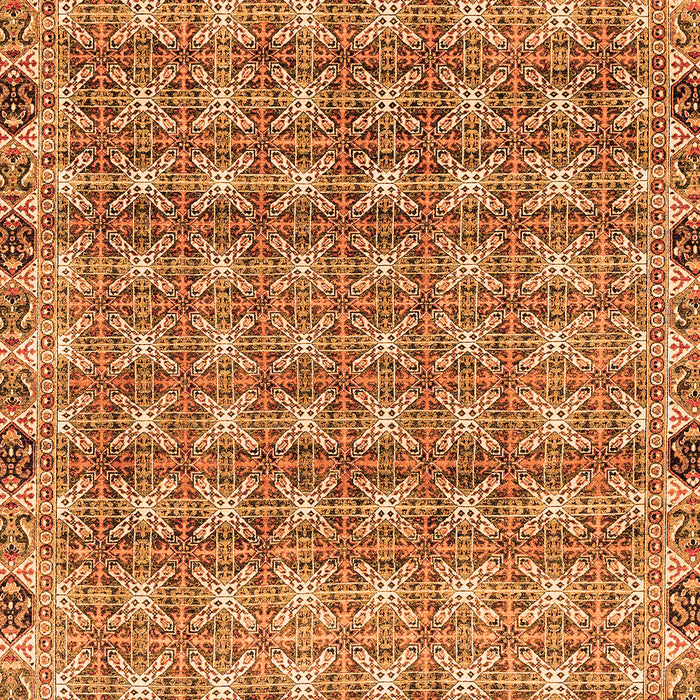 Abstract Orange Modern Rug, abs2853org