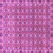 Square Machine Washable Abstract Pink Modern Rug, wshabs2853pnk