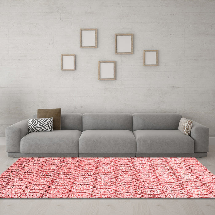 Modern Red Washable Rugs