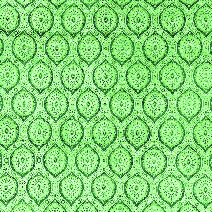 Machine Washable Abstract Green Modern Area Rugs, wshabs2854grn