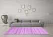 Machine Washable Abstract Purple Modern Area Rugs in a Living Room, wshabs2854pur