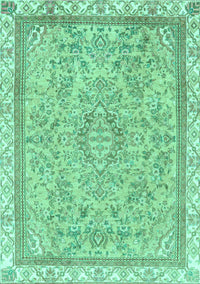 Abstract Turquoise Modern Rug, abs2855turq