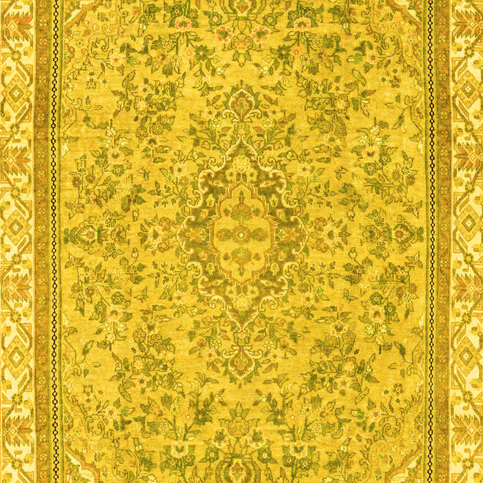 Abstract Yellow Modern Rug, abs2855yw