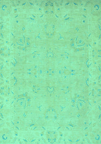 Abstract Turquoise Modern Rug, abs2856turq