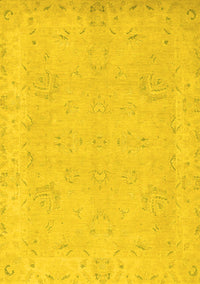 Abstract Yellow Modern Rug, abs2856yw