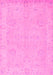 Machine Washable Abstract Pink Modern Rug, wshabs2856pnk