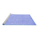 Sideview of Machine Washable Abstract Blue Modern Rug, wshabs2856blu