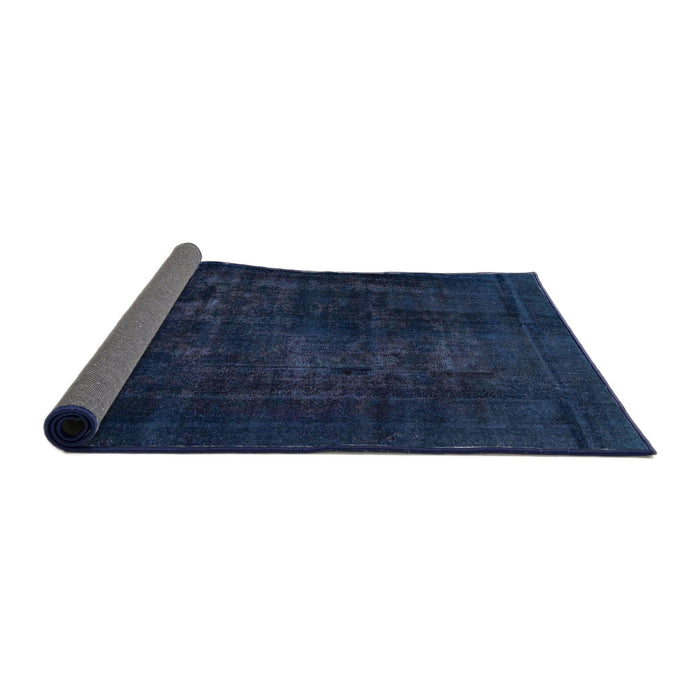 Sideview of Abstract Blue Persian Rug, abs2857