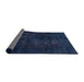 Sideview of Abstract Blue Persian Rug, abs2857